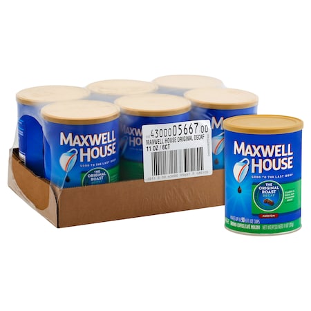 Maxwell House Maxwell House Decaffeinated Original Medium Ground Coffee 11 oz., PK6 00043000056677